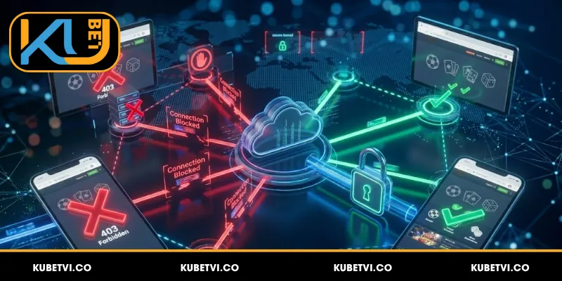 Kubet Bị Chặn - 5 Cách Khắc Phục Triệt Để Trong Năm 2026 4 Nguyên nhân khiến link truy cập Kubet bị chặn